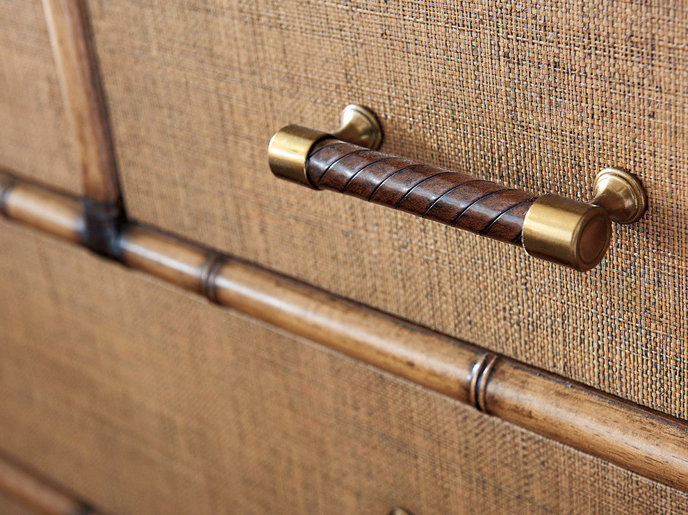 Macro close-up of drawer handle on textured surface; cropped detail not on white or lifestyle setting.