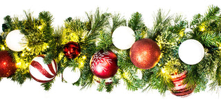 9' Sequoia Garland Decorated With The Candy Ornament