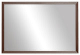 Ellis Framed Wall Mirror, Espresso Textured, 30"x40"