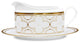 Noritake Trefolio Gold Gravy Boat and Stand