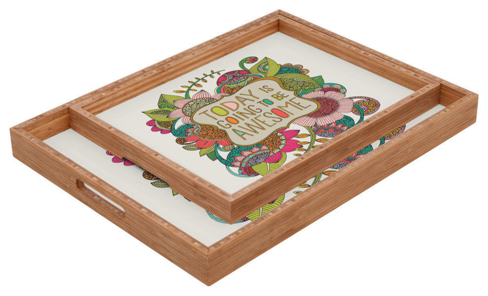 Deny Designs Valentina Ramos Today Is Going To Be Awesome Rectangular Tray