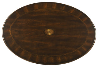 Grace Oval Coffee Table, Dark Brown