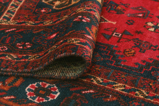 Fine Vintage Distressed Malaya Red/Navy Rug, 6'9 x 10'3