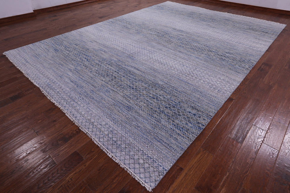 9' 11" X 14' 2" Savannah Grass Handmade Wool Rug - Q13413