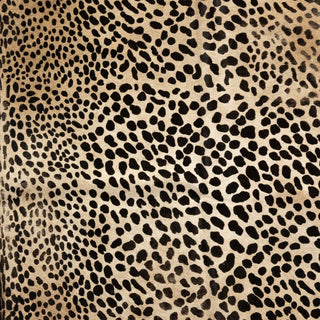 Leopard Printed Hide Rug-Brown and Black