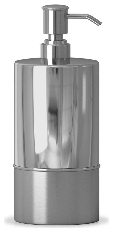 nu steel Parkston Two-Tone RUST RESISTANT Stainless Steel Refillable Soap Pump