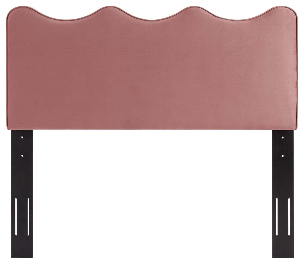 Headboard, King Size, Velvet, Pink, Modern Contemporary, Bedroom Master Suite