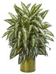 Nearly Natural Aglonema Artificial Plant in Metal Planter