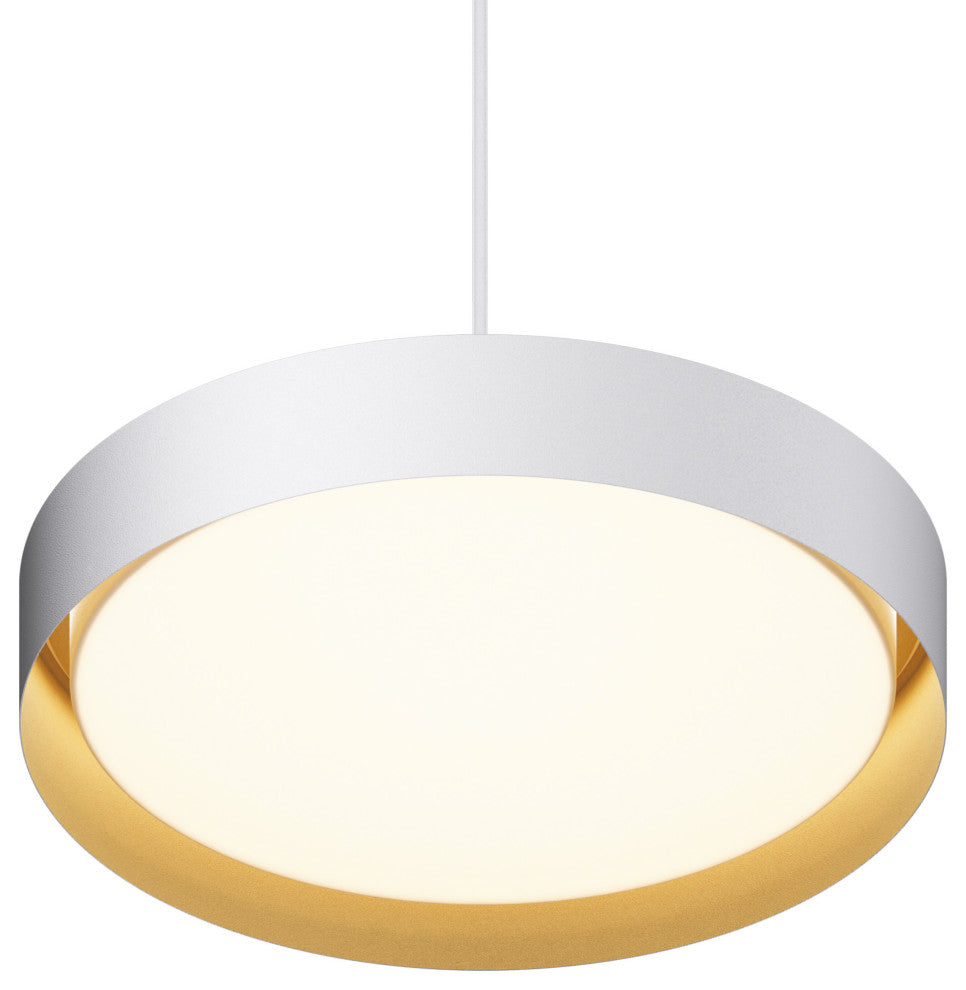 ET2 E51015 Echo 24"W LED Pendant - White / Gold