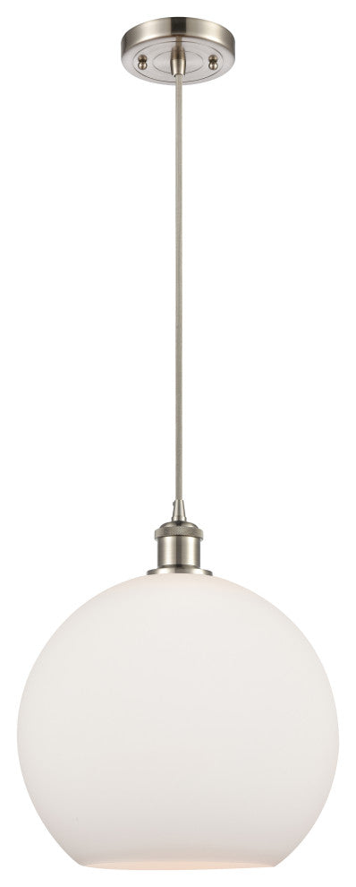 Innovations 516-1P-SN-G121-12 1-Light Mini Pendant, Brushed Satin Nickel