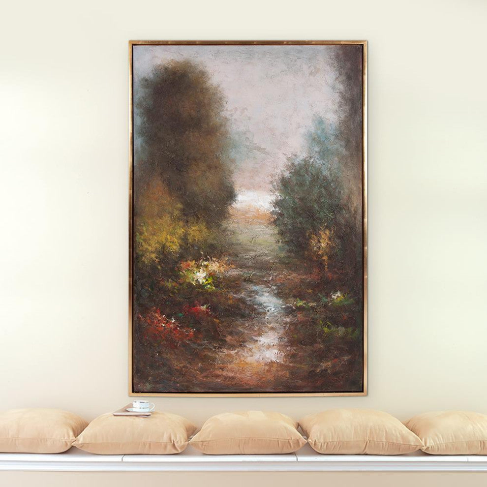 Silent River Hand-Painted Canvas Art