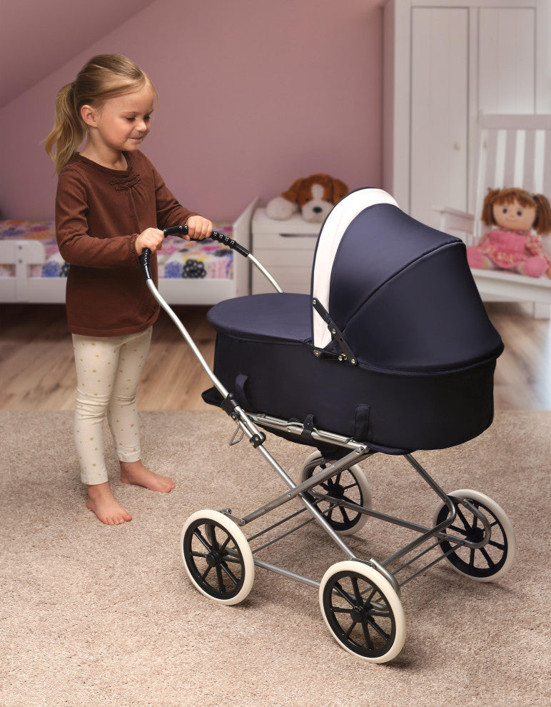 Navy/White 3-In-1 Pram/Carrier/Stroller