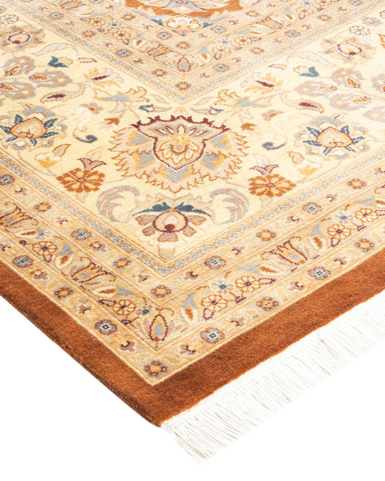 Mogul, One-of-a-Kind Hand-Knotted Area Rug Yellow, 9'1"x12'1"
