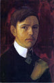 August Macke Self Portrait, 18"x27" Wall Decal Print