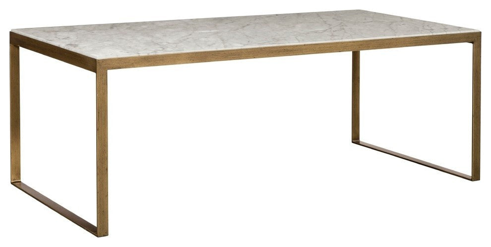 Evert Coffee Table, Rectangular, Low, White