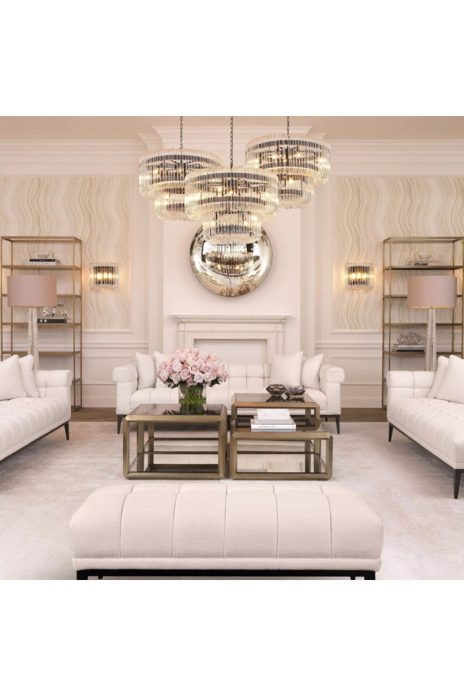 White Biscuit-Tufted Sofa | Eichholtz Aurelio