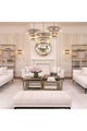 White Biscuit-Tufted Sofa | Eichholtz Aurelio