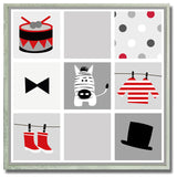 Epic Graffiti "Baby Zebra" Kid's Framed Wall Art, 12" x 12"