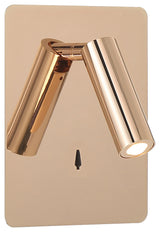 Villa LED Reading Light, Gold