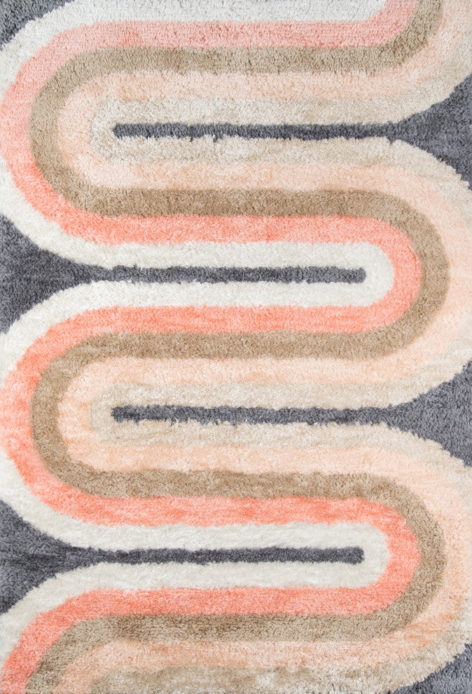 Retro Pastel Rug, 2'x3'