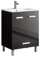 Fine Fixtures Atwood Vanity, Black, 24"