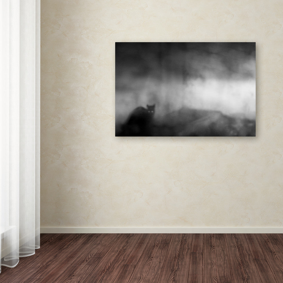 Tudor Amot 'Black Cat' Canvas Art, 30x47
