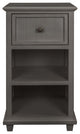 Vintage Gray Drawer Side Table 13"Wx30"H16"D