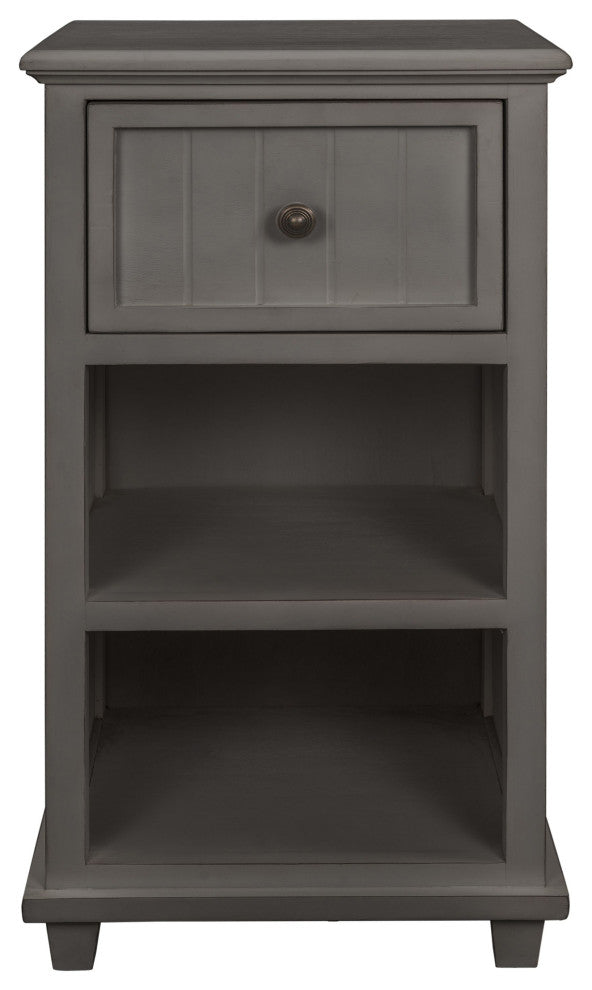 Vintage Gray Drawer Side Table 13"Wx30"H16"D