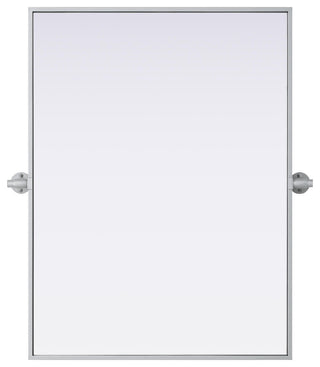 Home Living 24x32 Pivot Mirror, Silver