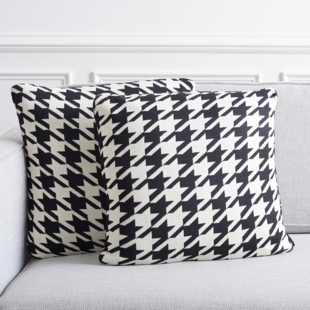 Safavieh Alto Pillow, Black/Ivory