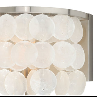 Elsa Capiz Shell 3-Light Vanity Satin Nickel