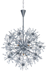 Maxim 39745 Starfire 22"W 11 Light Chandelier - Polished Chrome