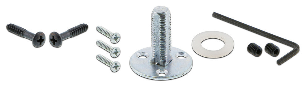 Single Meadows Plate With Oval Clear Crystal Knob, Oil-Rubbed Bronze