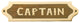 Brass and Wood Captain Plaque