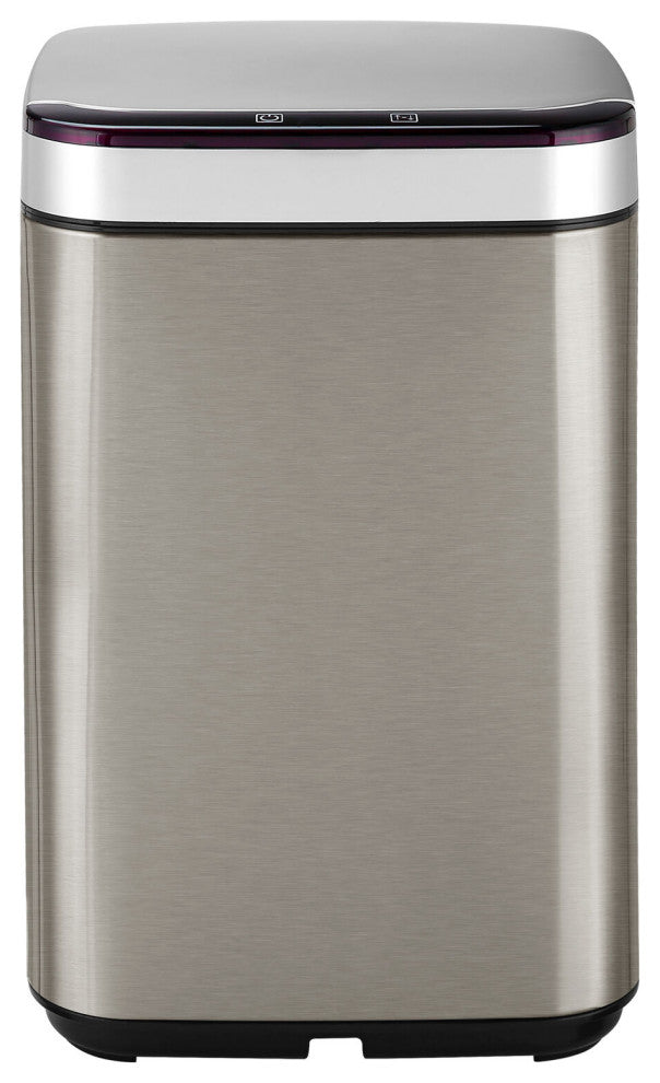 10-Liter / 2.6-Gallon Trash Can With Sensor Lid, Stainless Steel