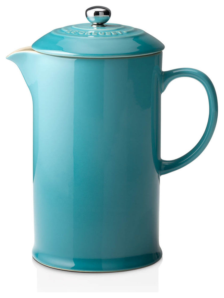 Le Creuset Stoneware Cafeteria With Metal Press, Teal