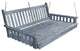 Pine Traditional English Swingbed, Gray Stain, 5 Foot