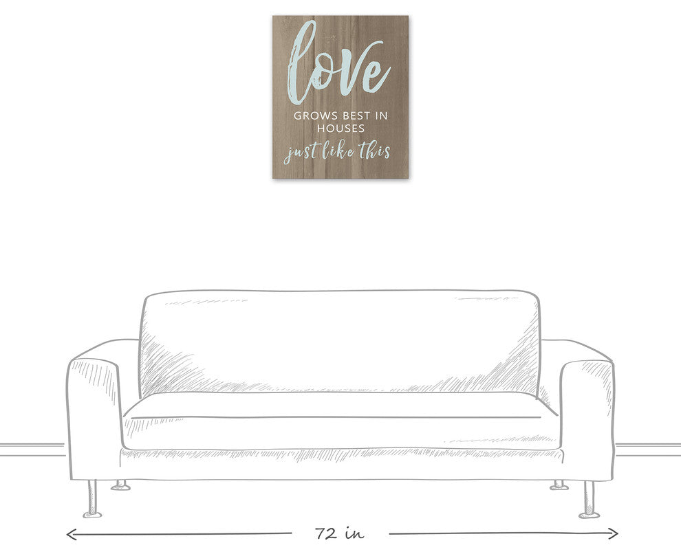 Love Grows 20x24 Canvas Wall Art