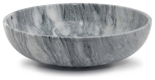 Laurus Marble Bowl, Cloud Gray, 16"