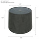 16" Suede Hardback Lamp Shade, Gray