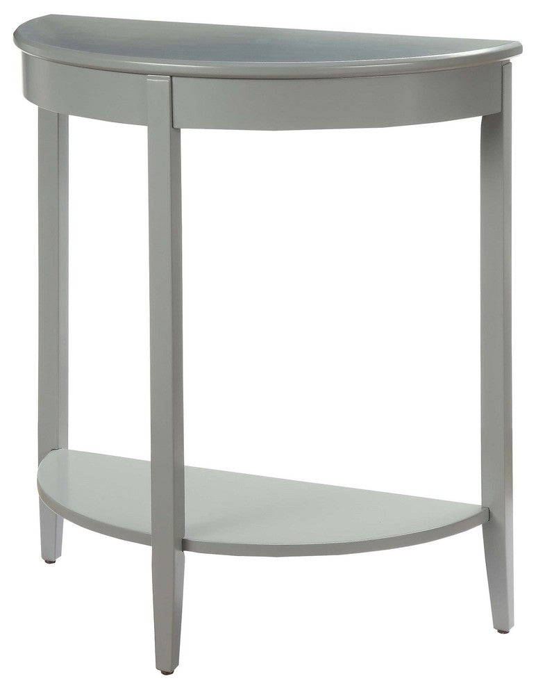 Half Moon Console Table, Gray