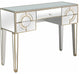 Antiqued Crystal Console Table