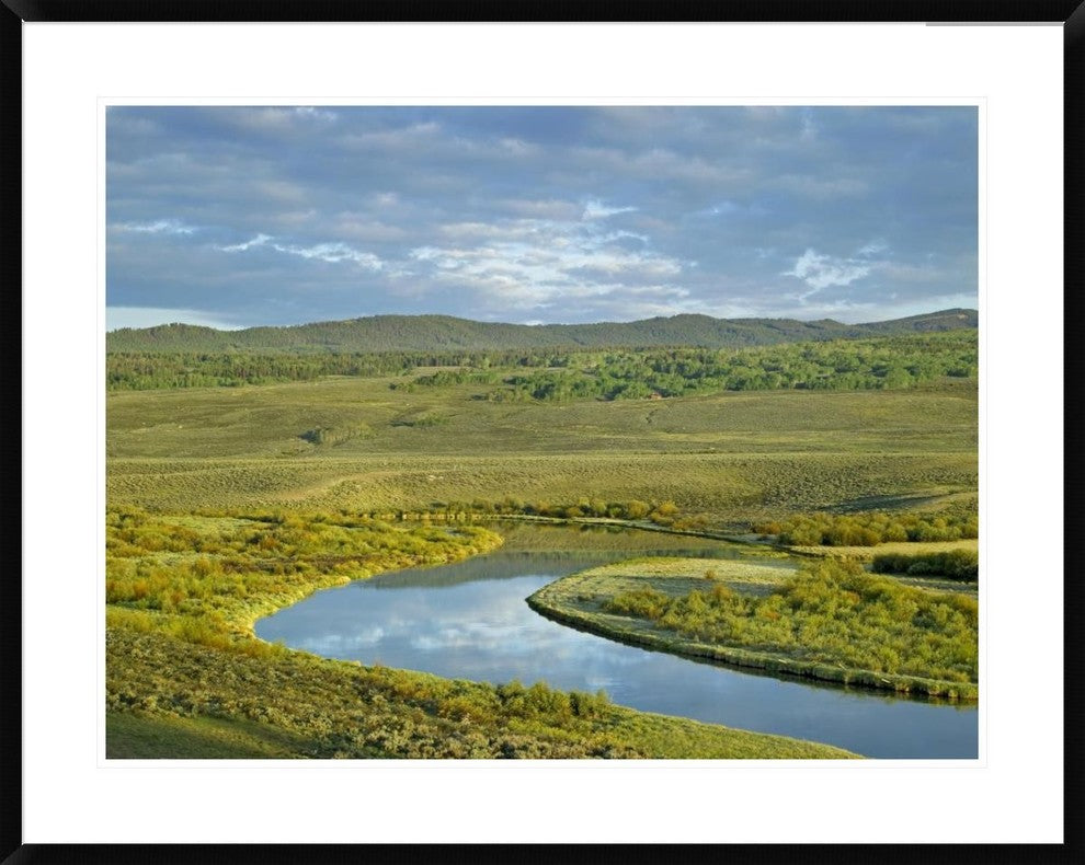 Cloudy Skies Over Green River, Bridger-Teton National Forest, Wyoming, 38"x30"