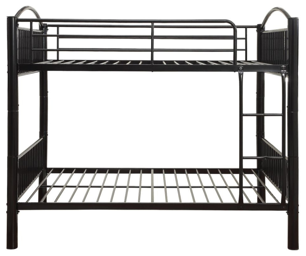 Logan Metal Bunk Bed, Black, Full/Full
