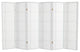 5' Tall Double Cross Shoji Screen, White, 6 Panels