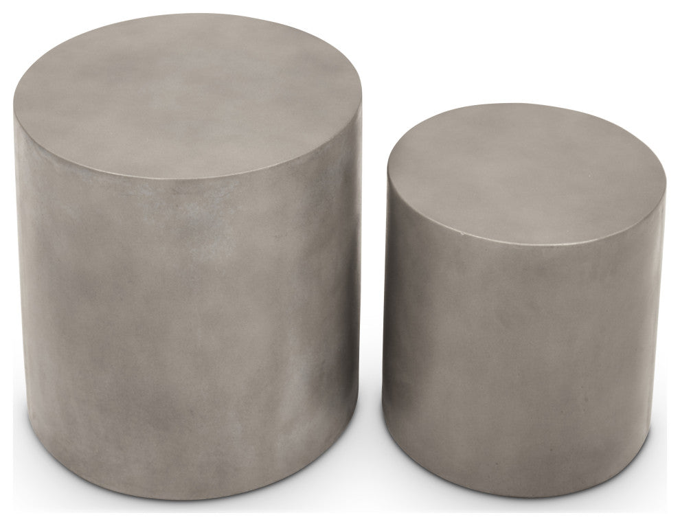 Una Pedestal, Set of 2, Dark Gray