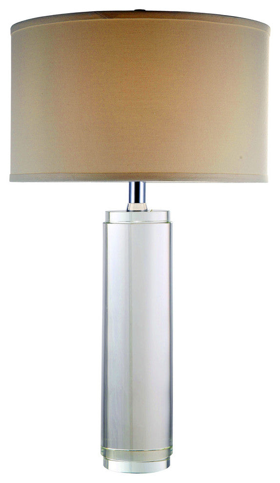 Elegant Lighting Regina Collection Table Lamp, Chrome Finish