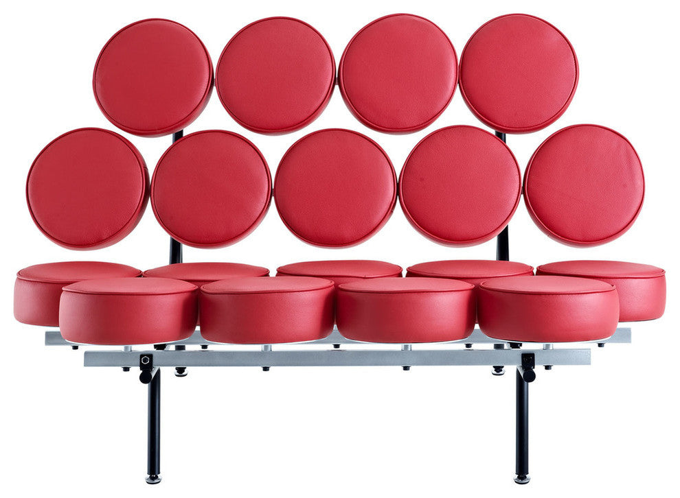 Modern Contemporary Living Room Sofa Red