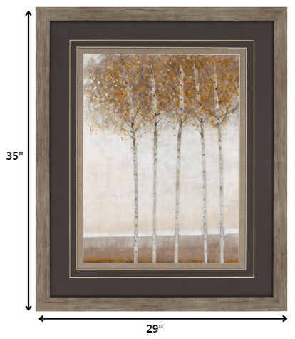 29" X 35" Woodtoned Frame Early Fall I