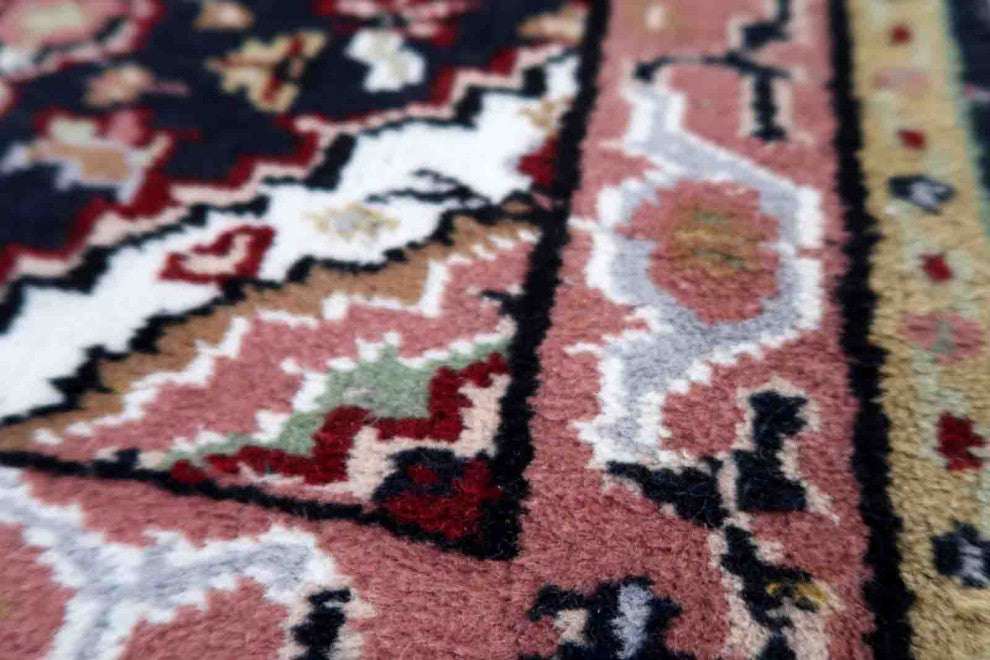 Handmade Vintage Indo-Mahal Rug 2'x2.8', 61cmx88cm 1970s